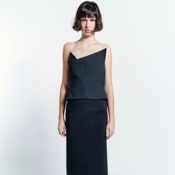 Zara Asymmetric Bustier Limited Edition - Picture 4 of 8